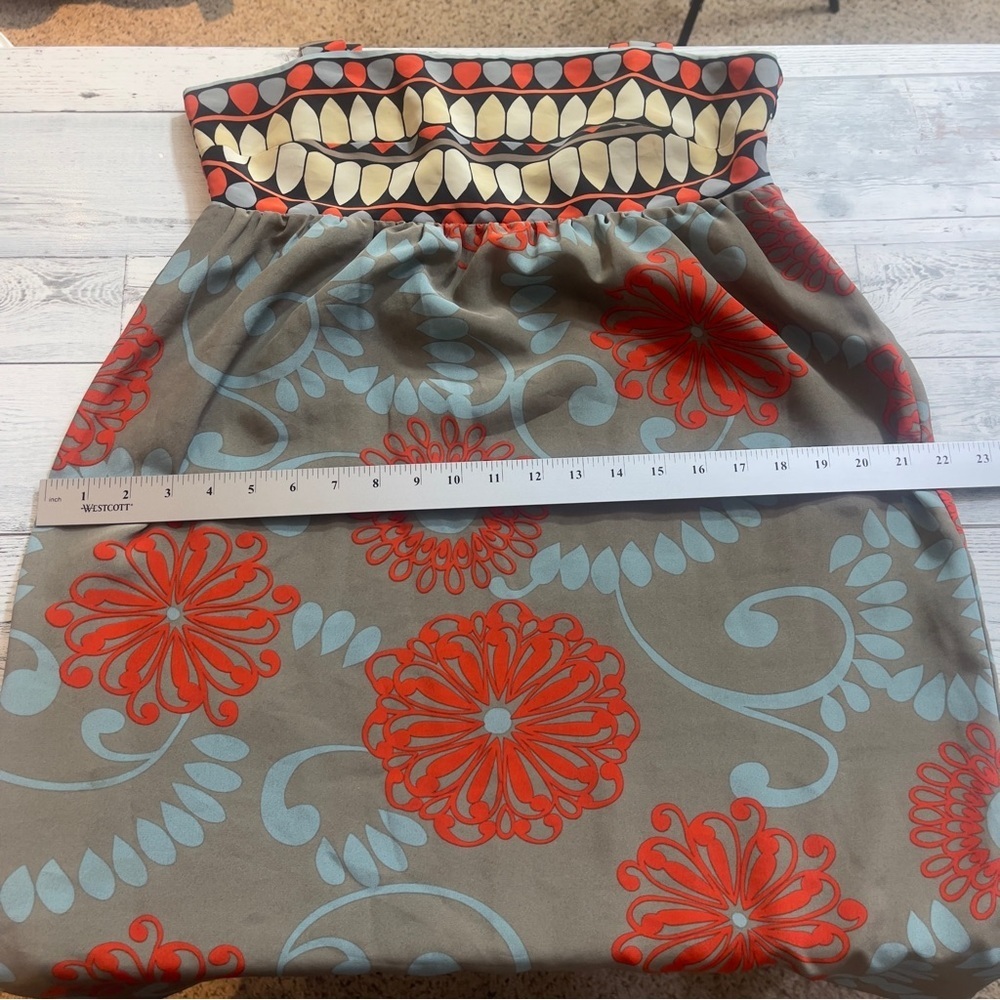 Bcbgmaxazria Multicolored Pattern Lined Tank Dres… - image 8